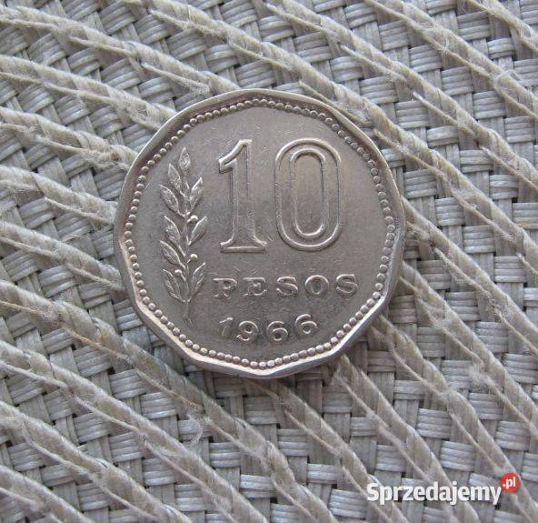 Argentyna 10 Peso 1966r Kolekcje Kalisz sprzedam