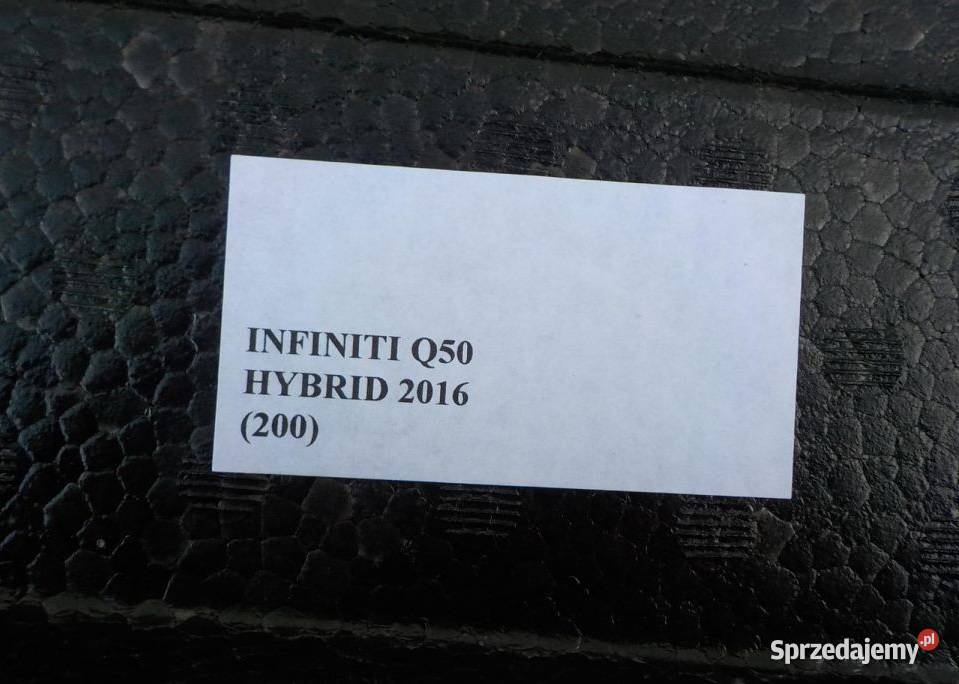 STYROPIAN WYPOSAŻENIE BAGAŻNIKA INFINITI Q50 H Wyposażenie wnętrza Nowy Tomyśl