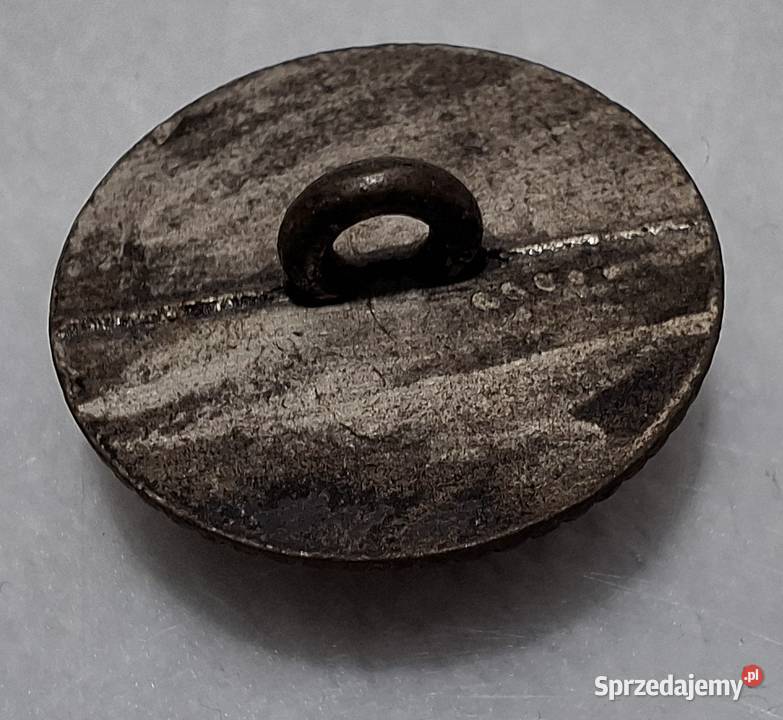 Guzik na stopce Herb liść laurowy korona 20x7mm Czeladź