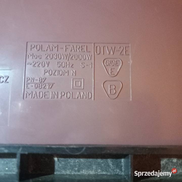 Grzejnik farelka PolamFarel OTW2E Łódź