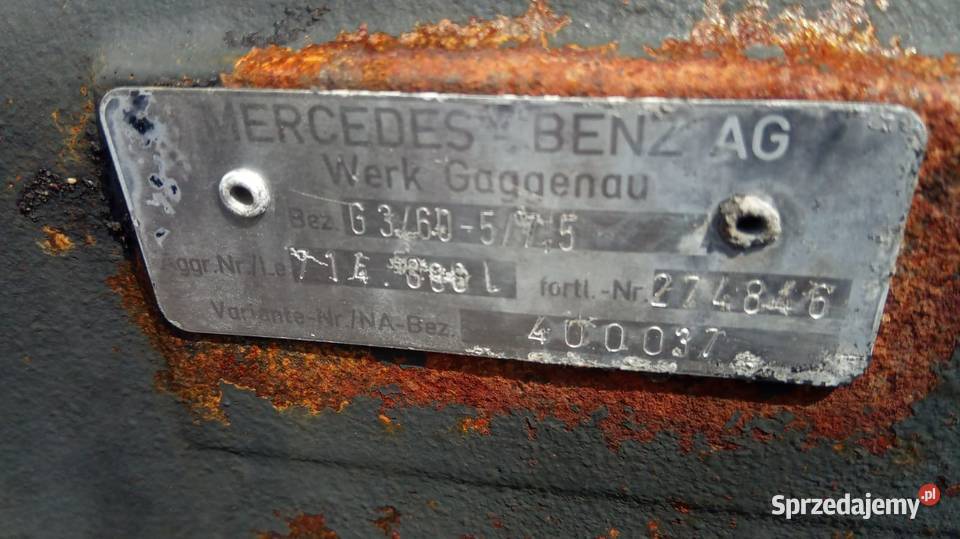 Skrzyni Biegów G360 5 Mercedes Vario Rex