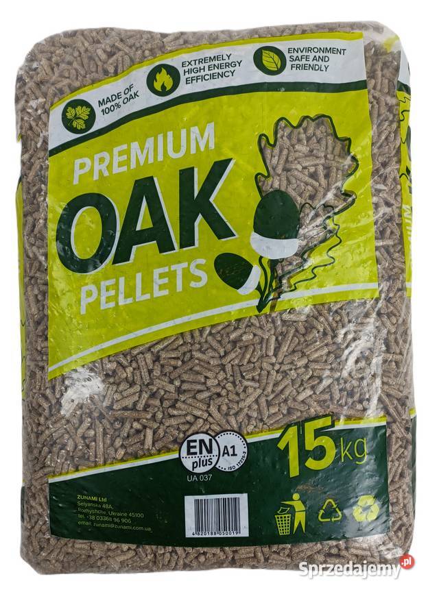 Pellet dębowy OAK 6 mm wysoka kaloryczność 53 Łaszczów