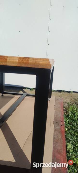 Sprzedam stolik kawowy loft blat buk profil Radom