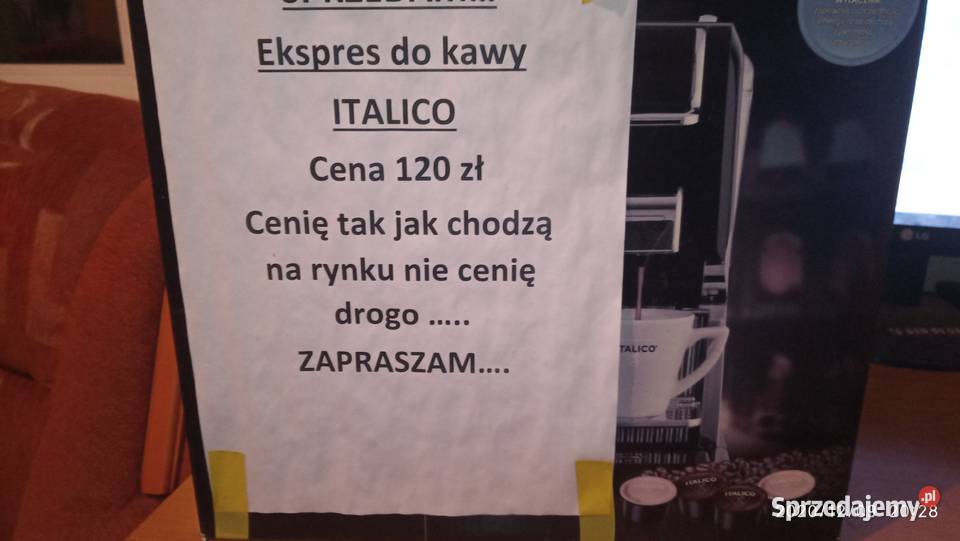 Sprzedam ekspres do kawy INTALICO NA KAPSUŁKI Tuczempy sprzedam