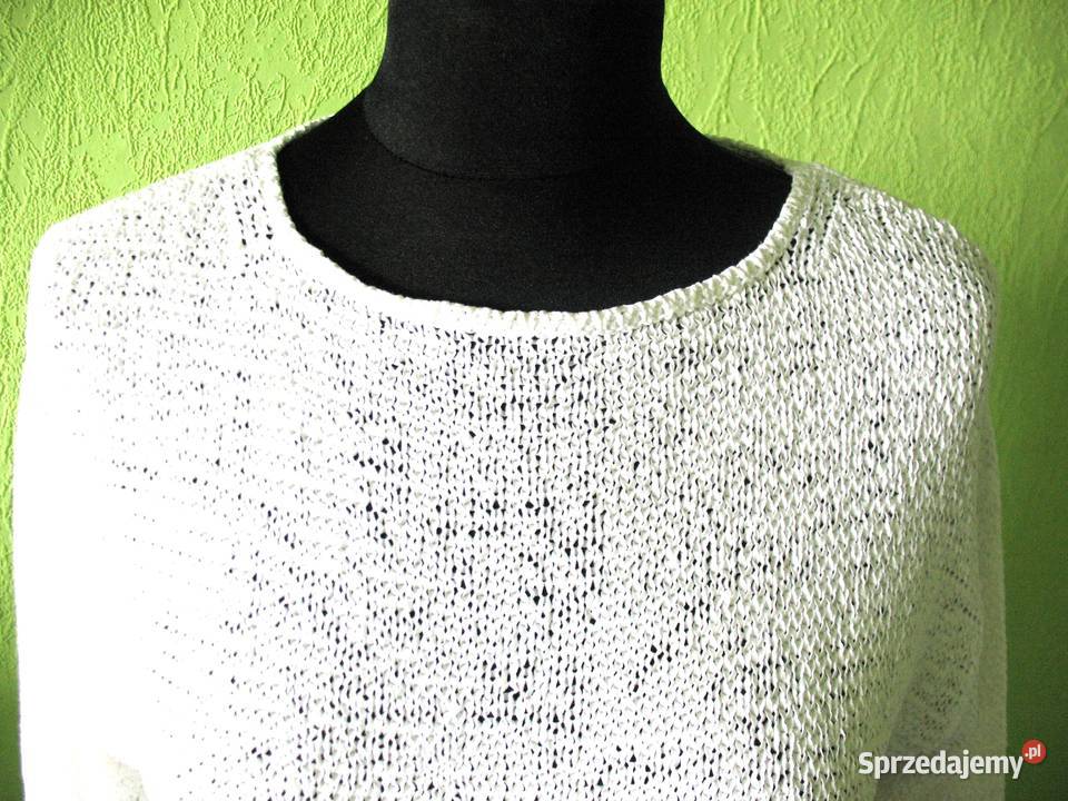 Sweter cienki 42 XL obwód biustu 96 biały Moda i Styl Siedlce sprzedam