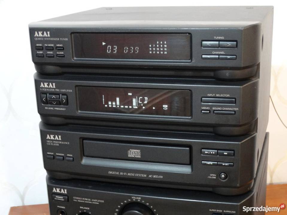 Wieża Akai ACMX470 mocna i sprawna WYSYŁKA Jasło sprzedam