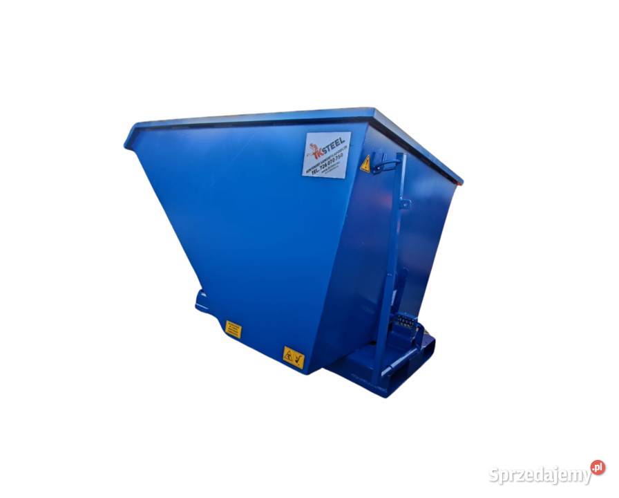 Kontener samowyładowczy 1m3 blacha 4 mm koleba Więcbork