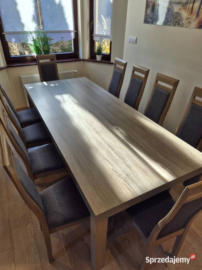 Duży Stół Dąb Sonoma 240 x 100 x 75 z 10 wielkopolskie Ostrów Wielkopolski