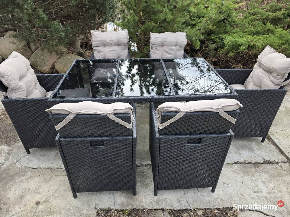 Zestaw mebli ogrodowych Space 6 krzeseł stół Wschowa