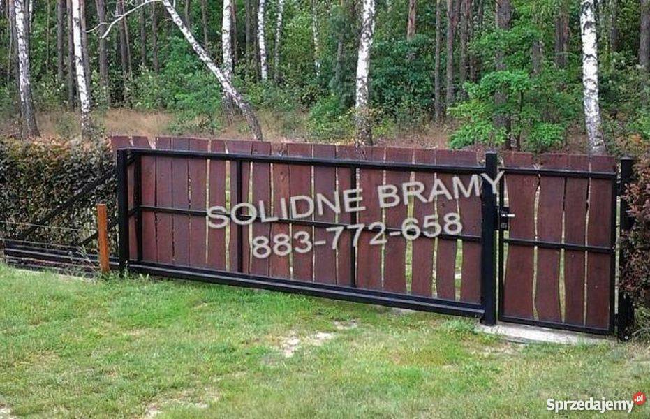 Ogrodzenie ze sztachet olchowych bramy przęsła Dom i Ogród Otwock