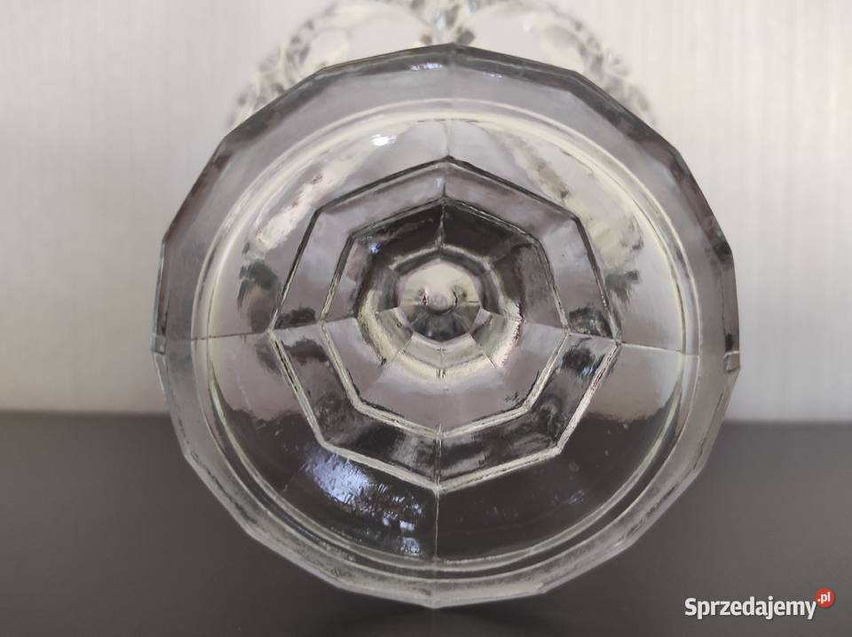 Cukiernica paterka Lilijka szkło Bohemia Czechy Białystok sprzedam