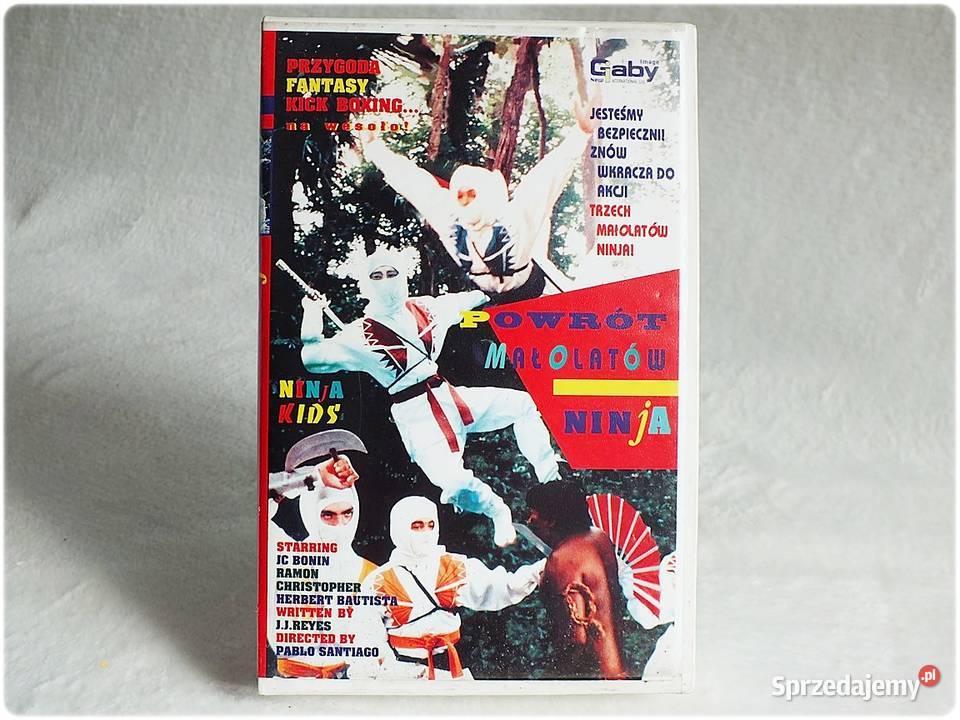 Kaseta VHS Powrót Małolatów Ninja Ninja Kids