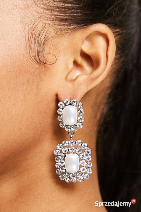 ASOS Bogato zdobione kolczyki ślubne z Londynu Kraków