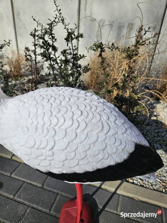 Wysoka figurka bocian bociek wiosna lato na sprzedam