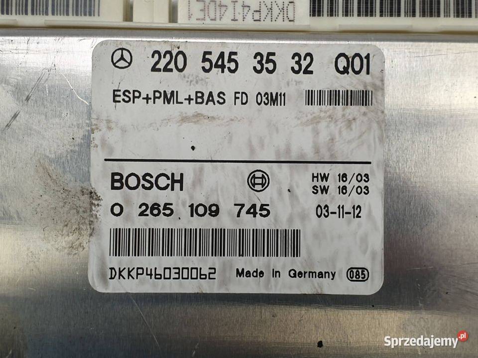 MODUŁ MERCEDES W220 A2205453532 Lipno