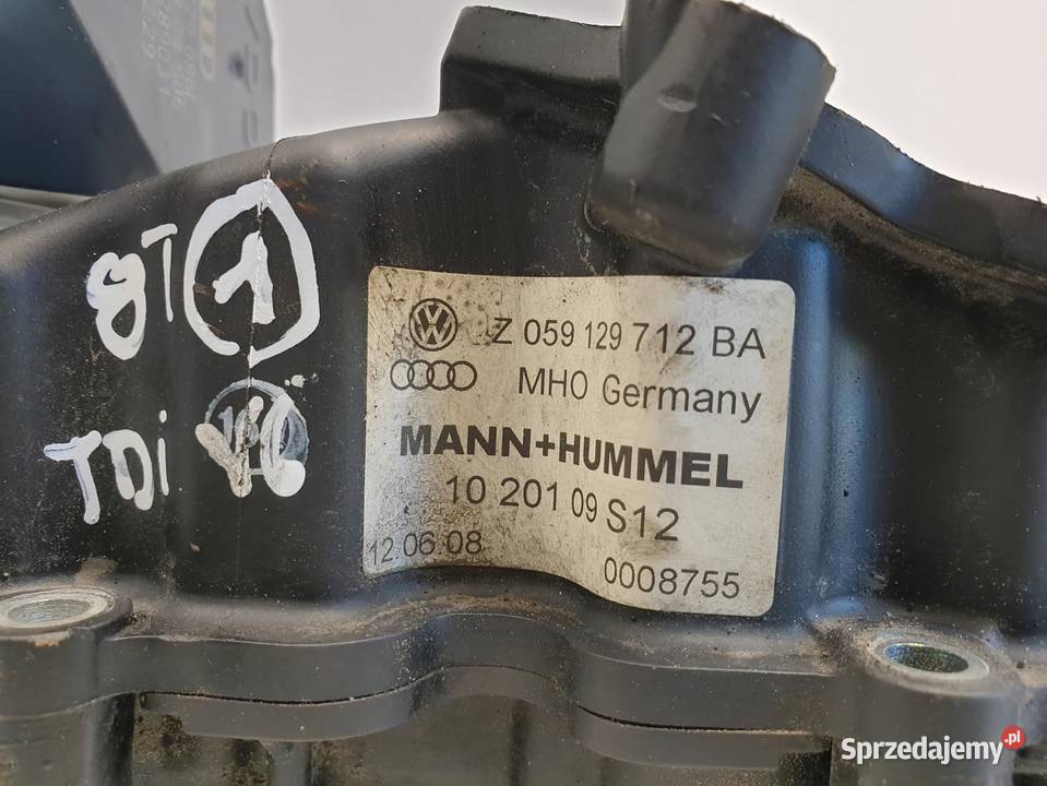 Audi A5 8T 27 TDI KOLEKTOR SSĄCY 059129712BA Kolektory ssące lubelskie Rudka