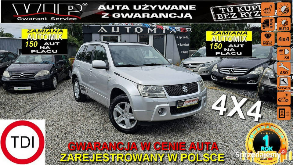 Suzuki Grand Vitara FULL 19 DIESEL Mega elektrochrom. lusterka boczne Świdnica