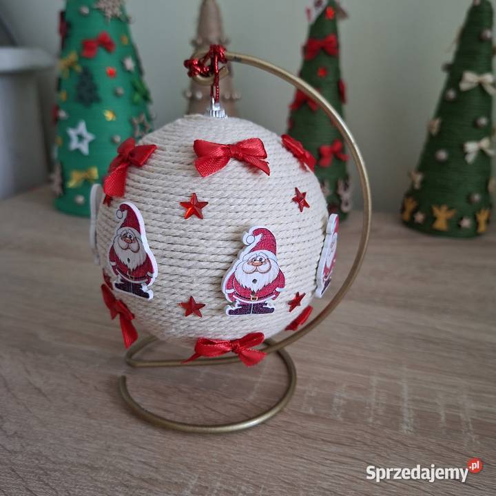 Bombki ręcznie robione 10 średnicy wielokolorowy Poddębice