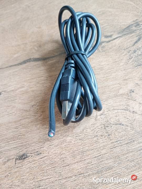 kabel przewód czarny z końcówką USB A długość Pozostałe