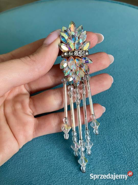 Nowe bajkowe kryształowe długie klipsy kolczyki Nisko sprzedam