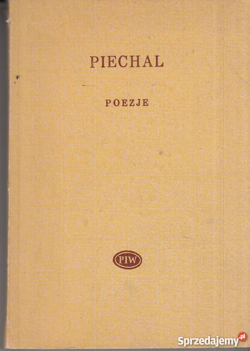 03181 POEZJE MARIAN PIECHAL Czyrna sprzedam