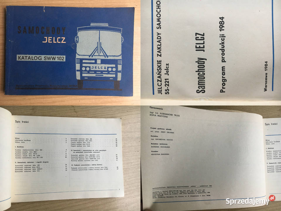 Samochody Jelcz Katalog SWW102 Program Produkcji Łęczyca