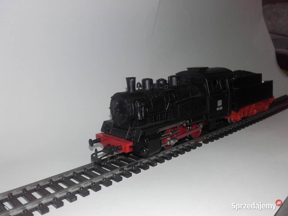 Lokomotywa parowóz DB 98 003 z tandemem H0