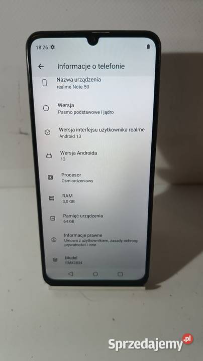 Smartfon REALME Note 50 364GB Katowice