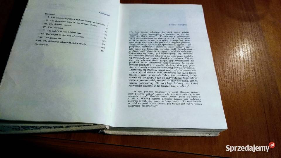 Ethos rycerski i jego odmiany Maria Ossowska Książki naukowe i popularnonaukowe Gdańsk