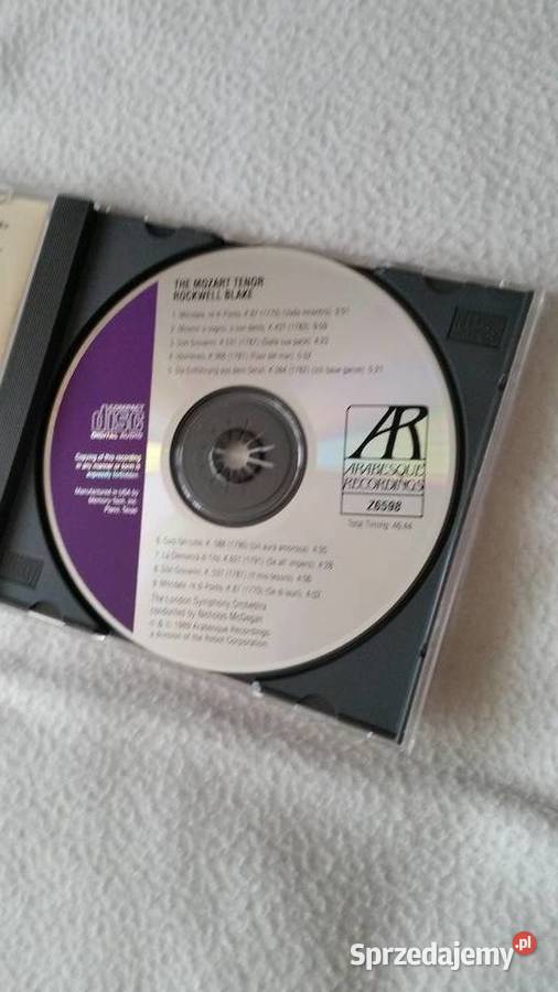 THE MOZART TENOR ROCKWELL BLAKE LSO 1989 CD Puławy