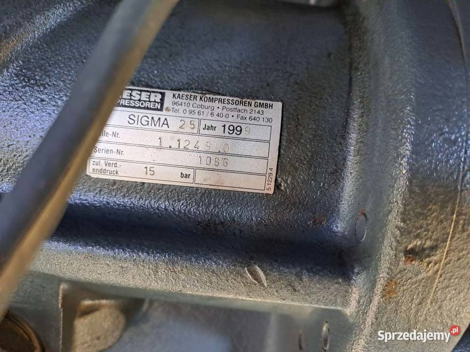 Sprężarka śrubowa KAESER CS121 75 kW małopolskie Stary Sącz