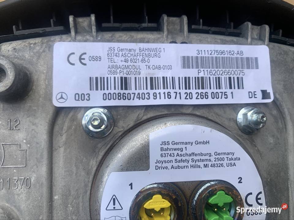 A1694600403 Kierownica airbag Mercedes a w169 b Szczecin