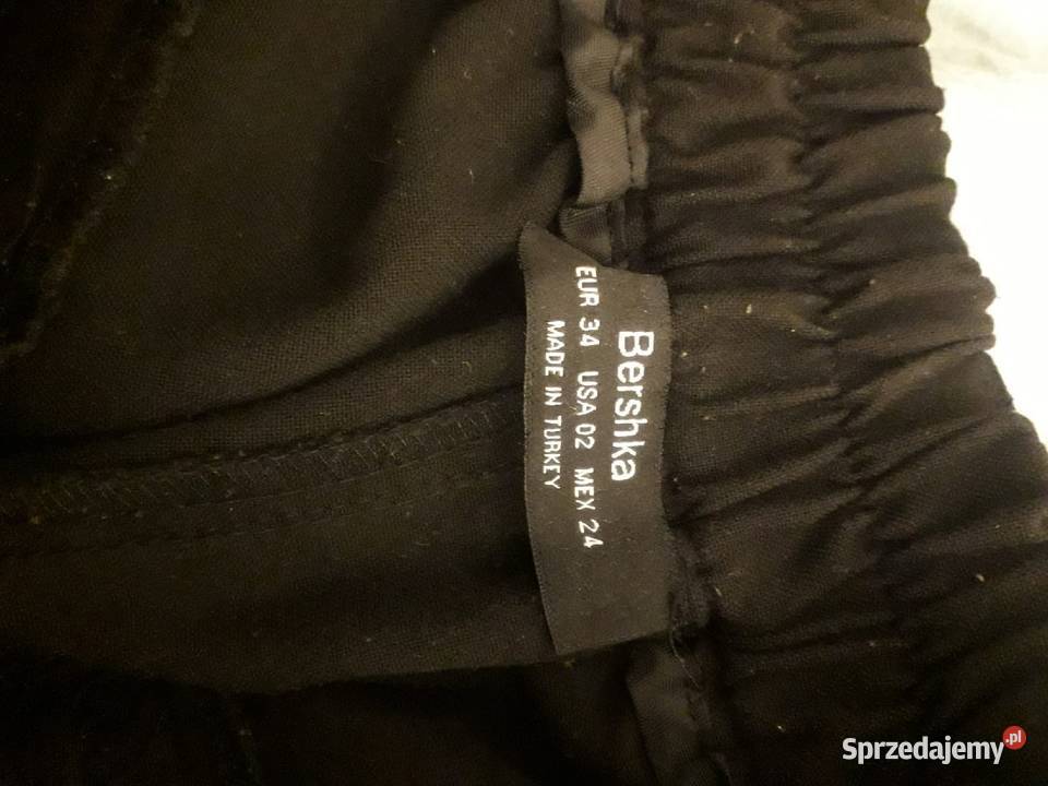 Spodnie damskie czarne bojówki Bershka XS sprzedam