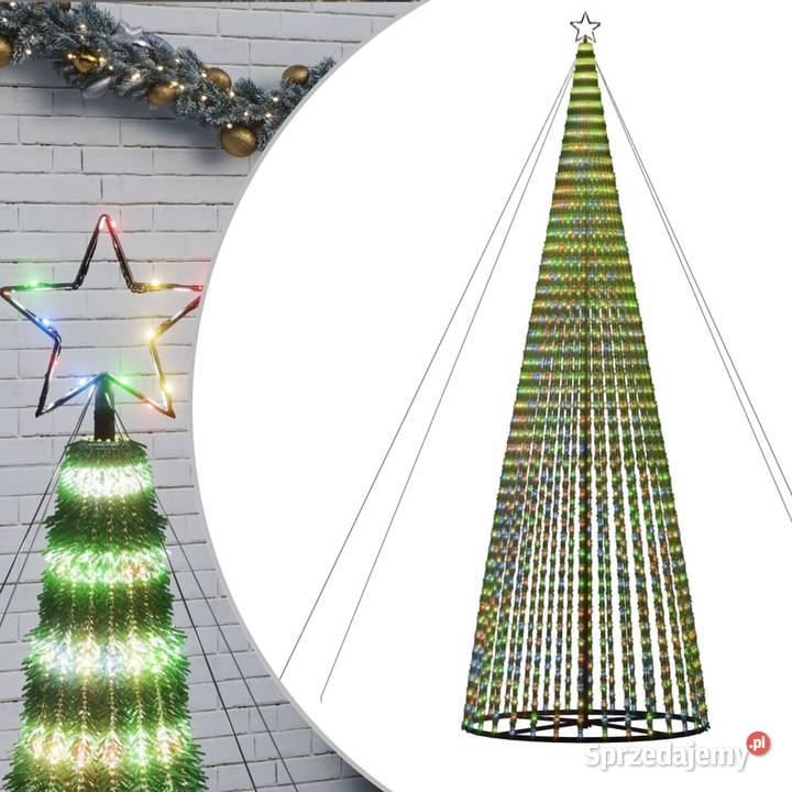 Choinka LED 1544 diody LED Kolorowa 500 358075 Warszawa