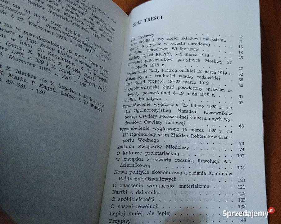 O kulturze wybór Włodzimierz Lenin Rok wydania 1987