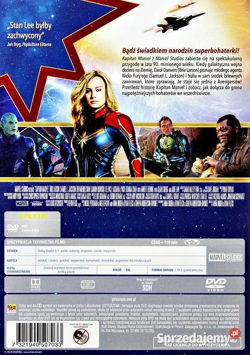 KAPITAN MARVEL MARVEL STUDIOS Kalisz