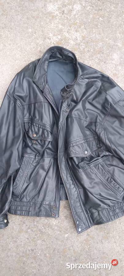 Kurtka skórzana czarna