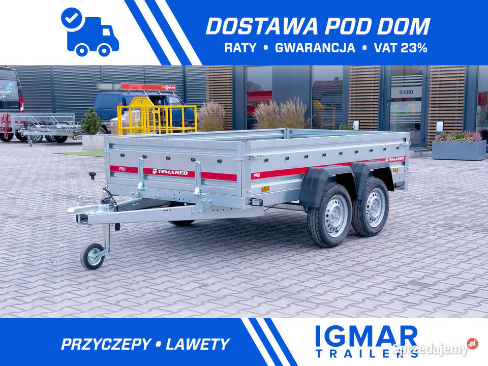 TEMARED PRO 26152 przyczepa dwuosiowa 264 x 150 Cegielsko