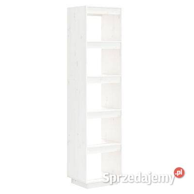 vidaXL Regał na książkiprzegroda biały 40x35x167