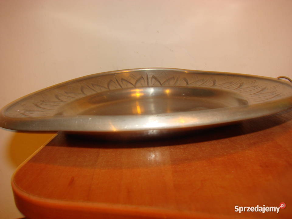 Pewter Haugrud Norway cynowy talerz 30 Pruszcz Gdański