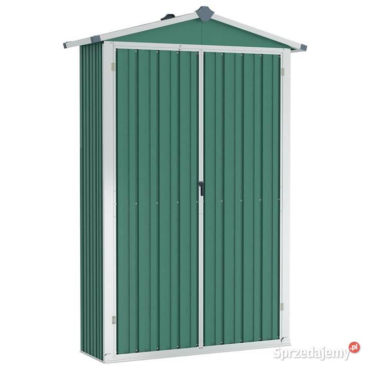 Szopa ogrodowa zielona 116x45x175 stal Domki narzędziowe