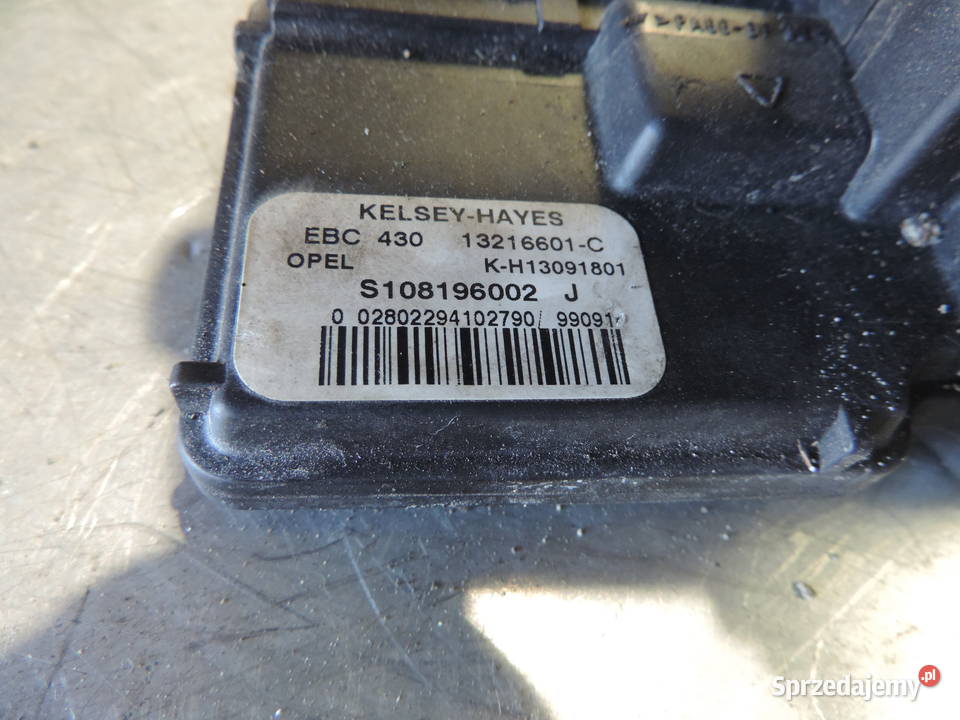 POMPA ABS OPEL VECTRA B S108196002J Rok produkcji 2000 Nowy Sącz