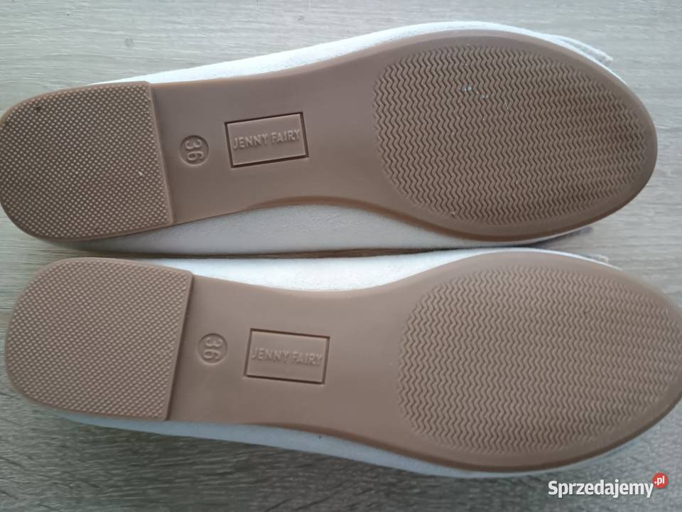 baleriny zamszowe kremowe 36 nowe małopolskie Myślenice
