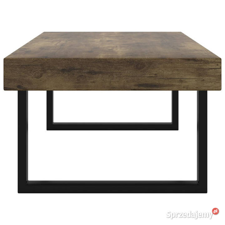 Stolik kawowy ciemnobrązowoczarny 120x60x40 MDF Warszawa