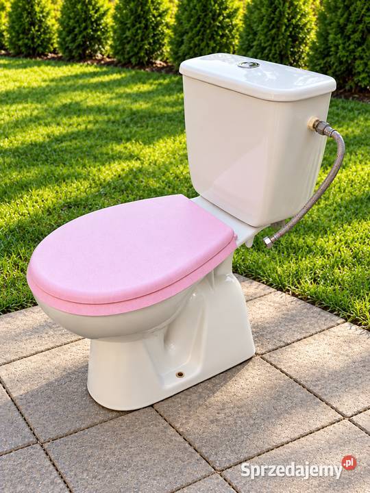 WC kompakt KOŁO miska WC ze spłuczką i różową
