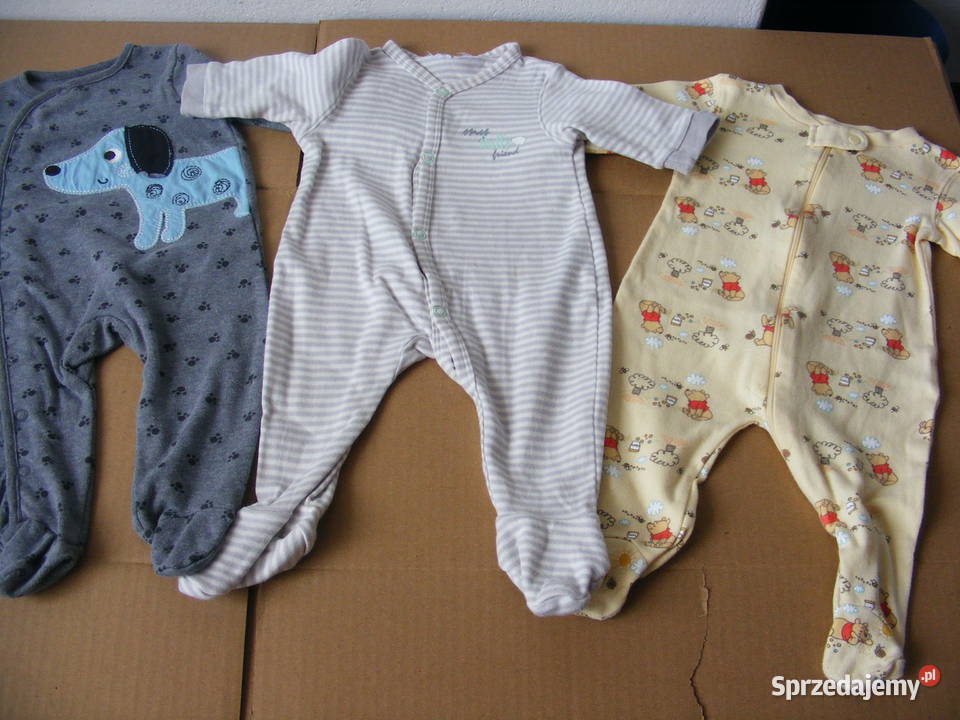 Ubranka dziecięce 68 śpioszki pajacyki kaftaniki