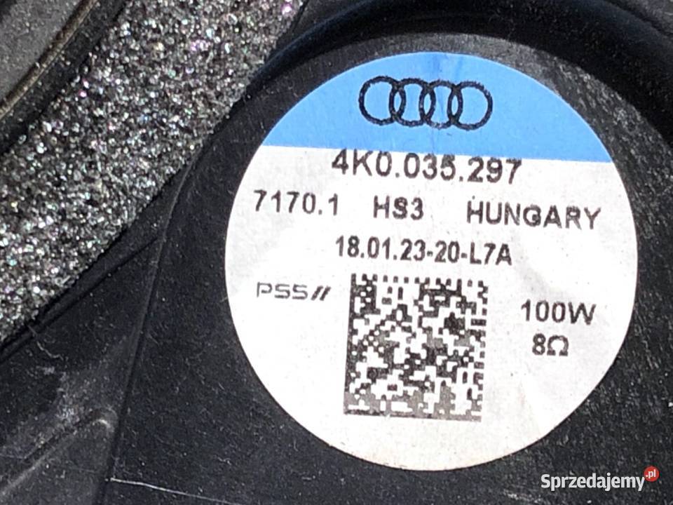 GŁOŚNIK DRZWI PRZÓD LEWY AUDI A7 C8 4K0035297