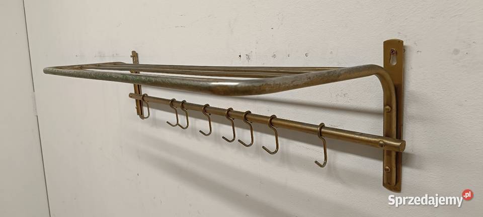 wieszak do przedpokoju vintage metalowy PRL Wieszaki Radomsko
