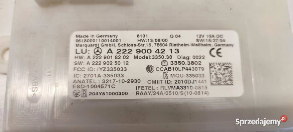 MERCEDES GLC W253 MODUŁ STEROWNIK KEYLESS dolnośląskie