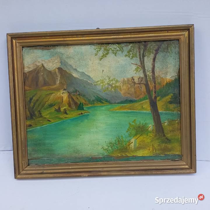 Pejzaż Stary Obraz Zabrze